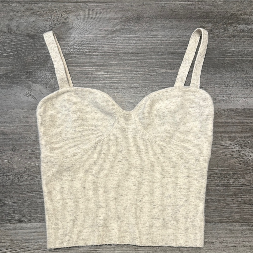 Wilfred Gray Fitted Bustier Camisole